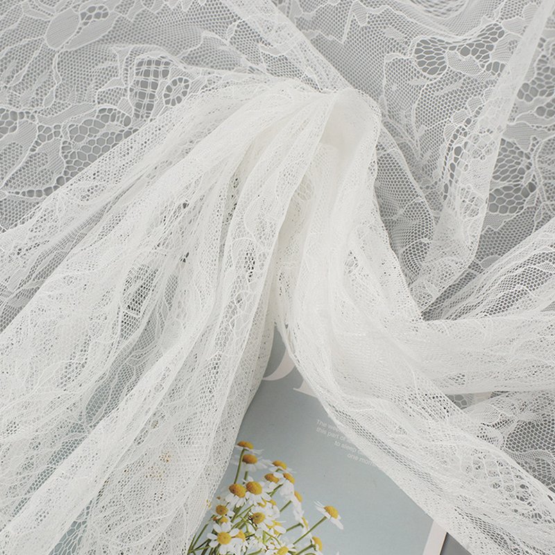 Bedding Lace Fabric Floral Polyester for Lingerie Wholesale Supplier 4